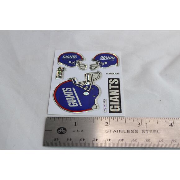 Vintage New York Giants Prism Helmet Stickers 1993 NFL Vending Machine Sticker - Picture 3 of 4